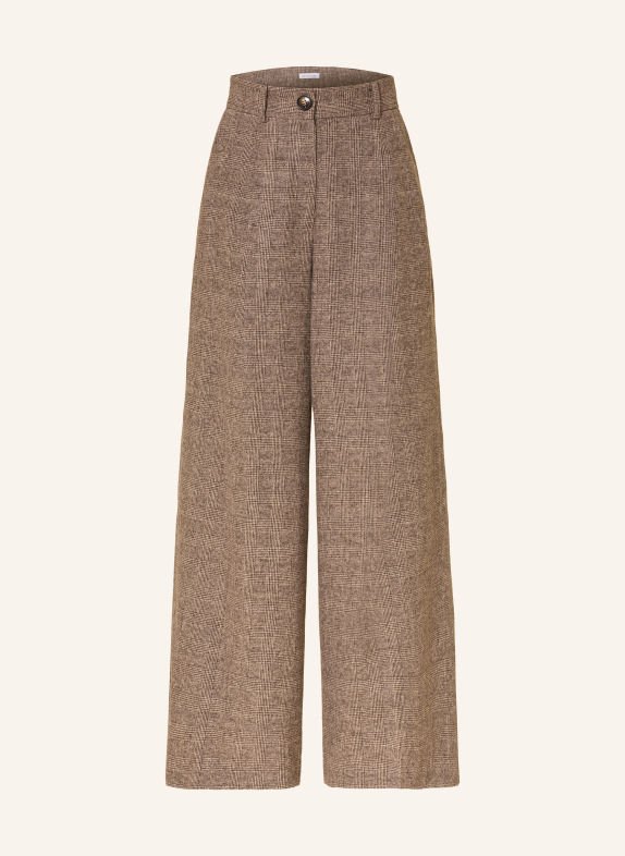 MRS & HUGS Marlene pants DARK BROWN / LIGHT BROWN