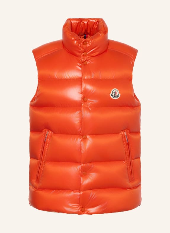MONCLER enfant Péřová vesta ORANŽOVÁ