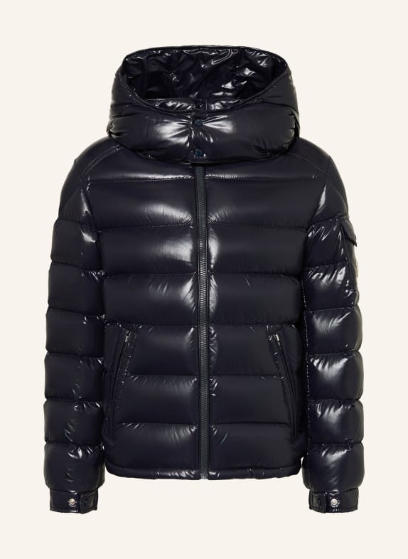 MONCLER enfant Péřové bundy NEW MAYA s odnímatelnou kapucí TMAVĚ MODRÁ