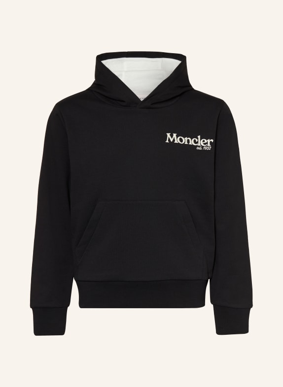 MONCLER enfant Bluza z kapturem CZARNY