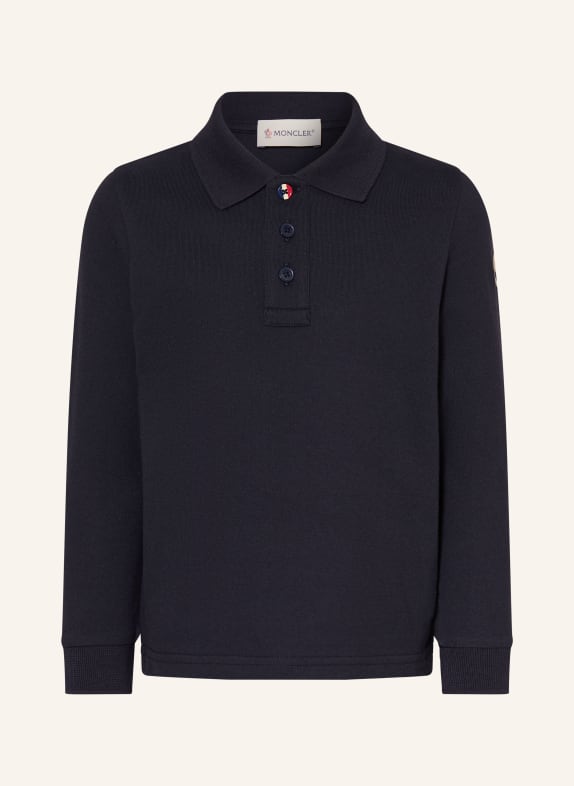 MONCLER enfant Koszulka polo Piqué GRANATOWY