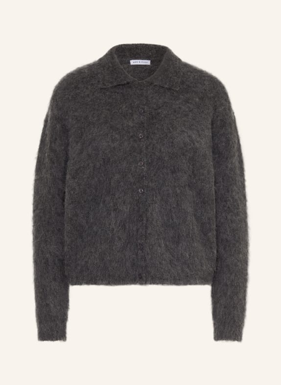 MRS & HUGS Gilet en alpaga GRIS FONCÉ