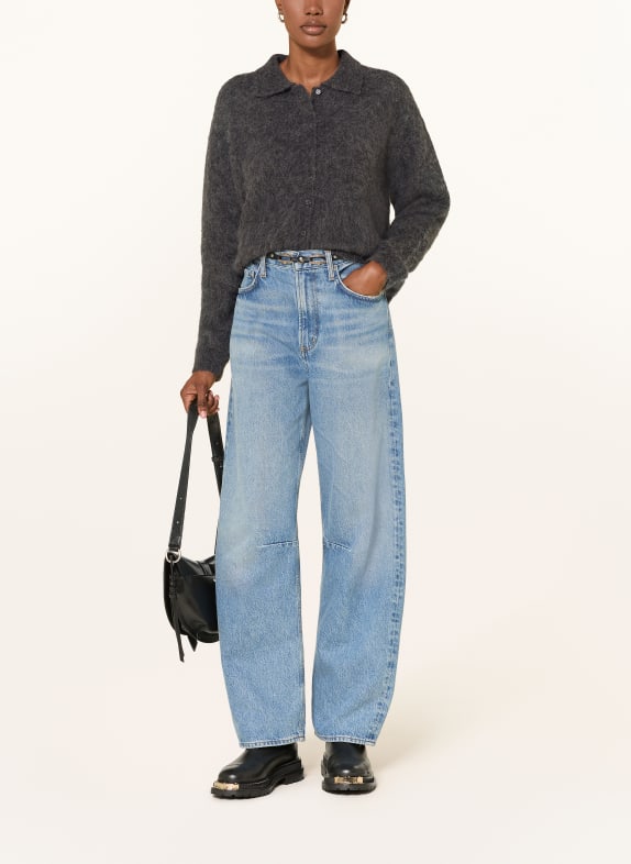 MRS & HUGS Vest met alpaca DONKERGRIJS