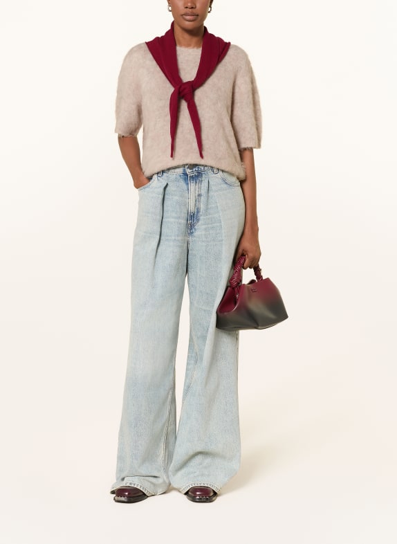MRS & HUGS Gebreid shirt met alpaca BEIGE