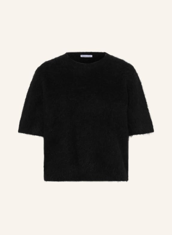 MRS & HUGS Knit shirt with alpaca BLACK