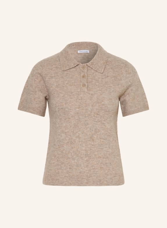 MRS & HUGS Polo en maille BEIGE