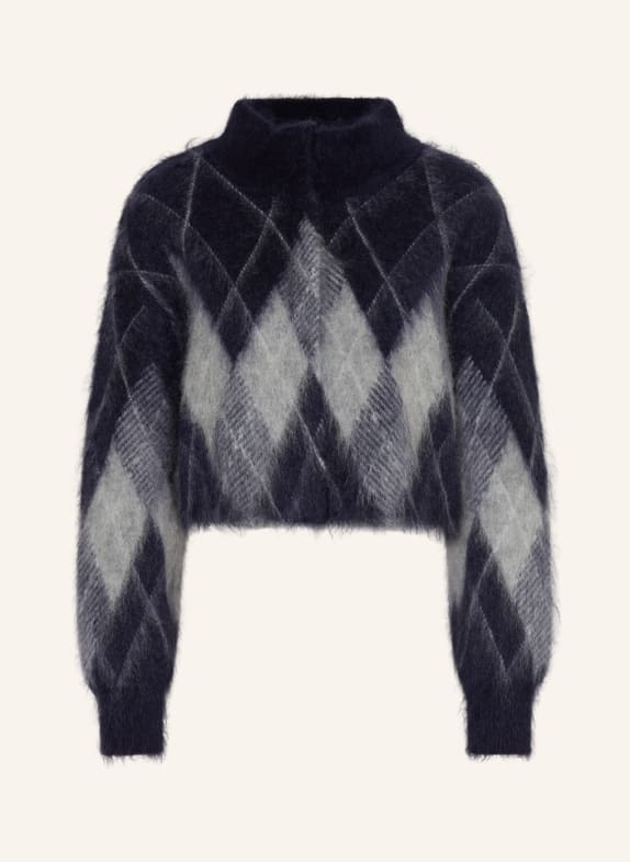MRS & HUGS Vest met mohair DONKERBLAUW / LICHTBLAUW