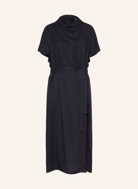 PESERICO Dress with rhinestones DARK BLUE