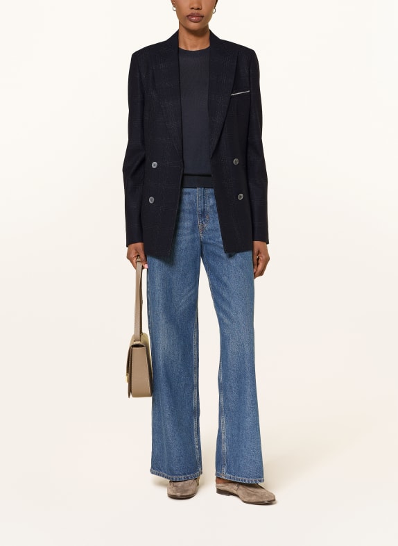 PESERICO Blazer met sierstenen DONKERBLAUW / WIT / ZWART