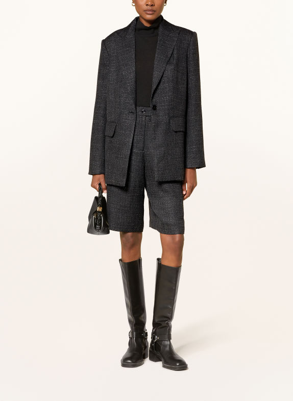 MRS & HUGS Tweed-Blazer DONKERGRIJS / ZILVER