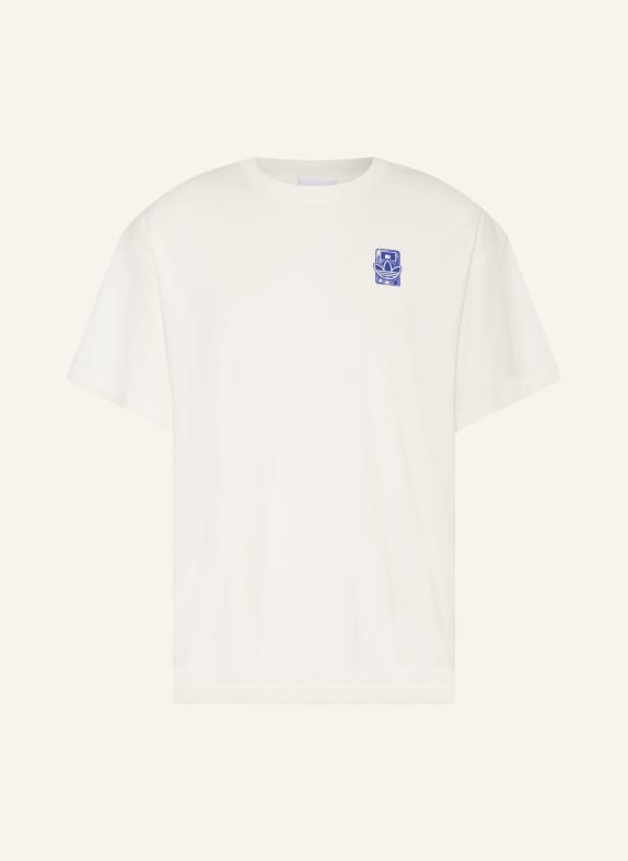 adidas Originals T-Shirt LOFI WEISS / DUNKELBLAU