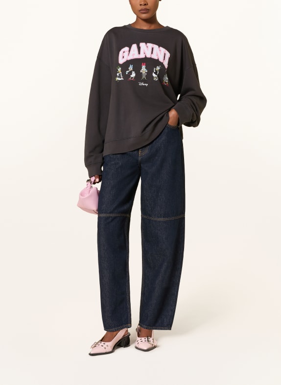 GANNI Barrel jeans STARY 077 Rinse
