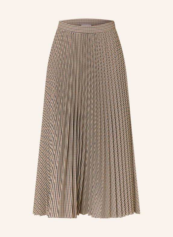 MRS & HUGS Pleated skirt BROWN / LIGHT BROWN / BLACK