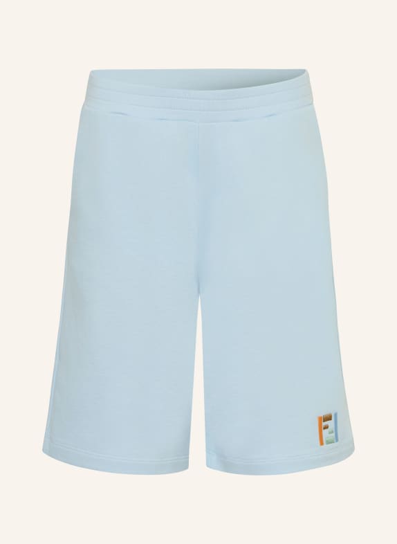 FENDI Sweatshorts HELLBLAU / BRAUN / ORANGE