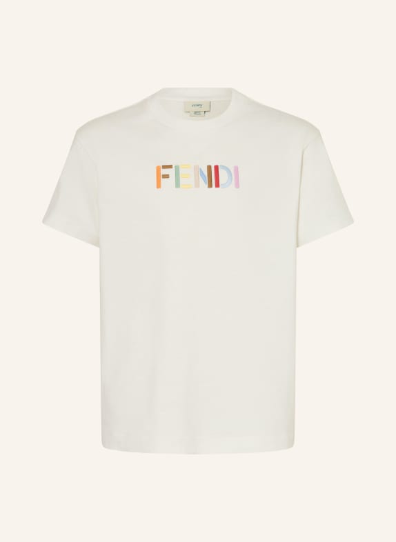 FENDI T-Shirt WEISS / HELLLILA / ORANGE