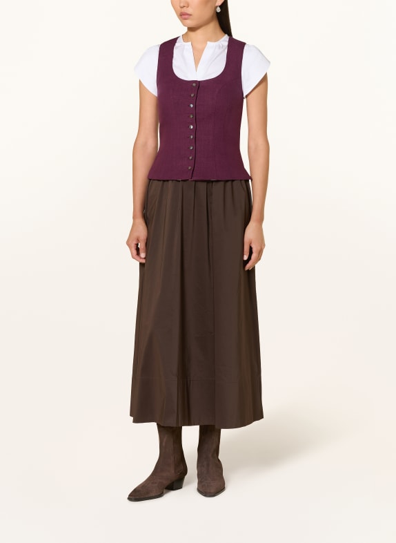 Johann & Johanna Dirndl-lijfje van linnen FUCHSIA