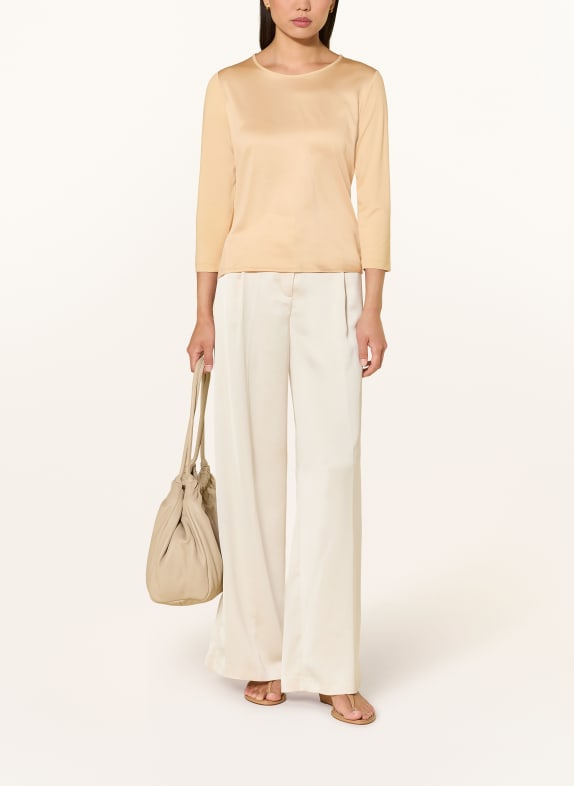 JOOP! TAMINA-shirt in gemengde stof met 3/4-mouwen BEIGE