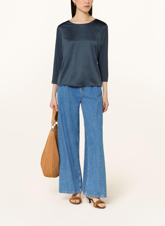 JOOP! TAMINA-shirt in gemengde stof met 3/4-mouwen DONKERBLAUW