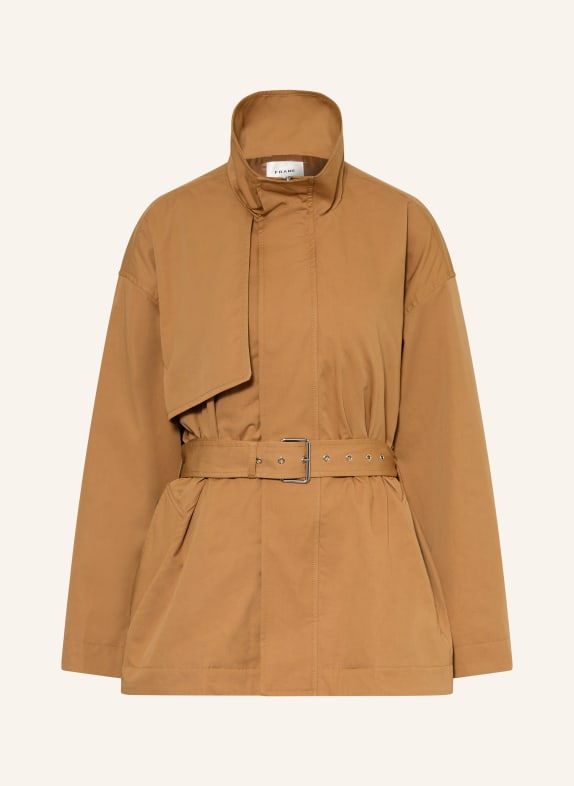 FRAME Trench-Jacke THE SHORT FIELD TRENCH CAMEL