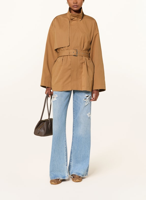 FRAME Trench-Jacke THE SHORT FIELD TRENCH CAMEL