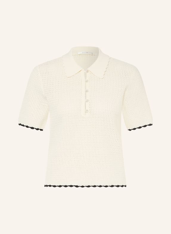 FRAME Strick-Poloshirt THE DAYBREAK POLO CREME