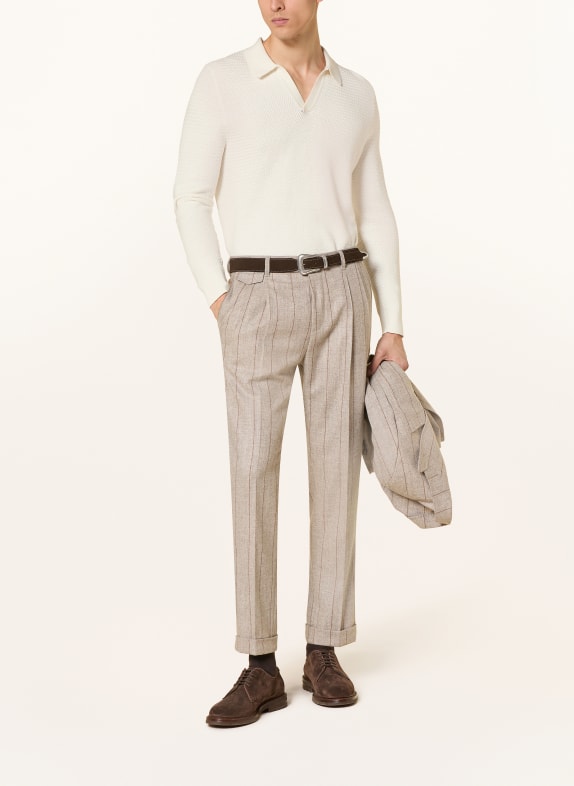windsor. Tricou polo din tricot CASHMILO ECRU