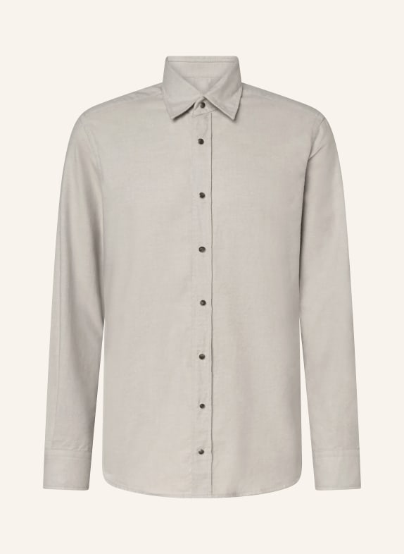 windsor. LIVIO Regular Fit Flannel Shirt LIGHT GRAY