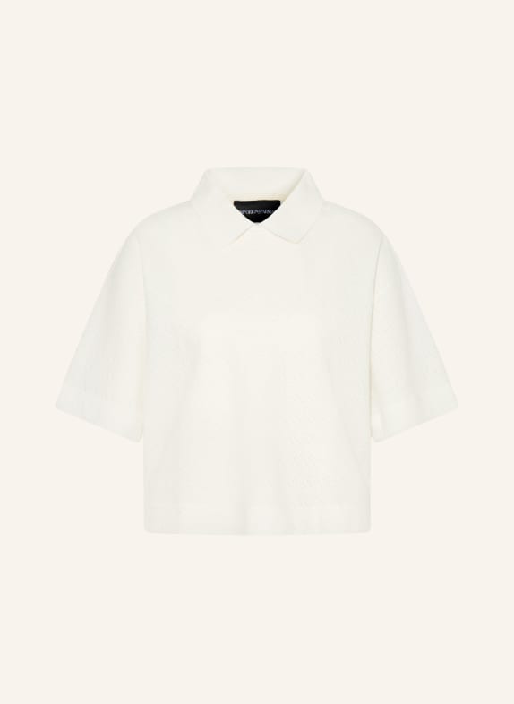 EMPORIO ARMANI Strick-Poloshirt WEISS
