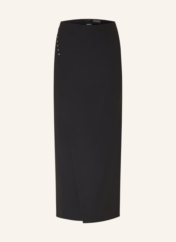 EMPORIO ARMANI Rok met studs ZWART