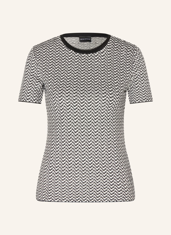 EMPORIO ARMANI T-shirt ZWART / WIT