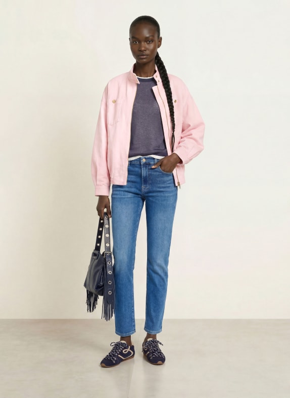 7 for all mankind Skinny jeans RELAXED SKINNY met sieradenparels 3O0 COASTLINE