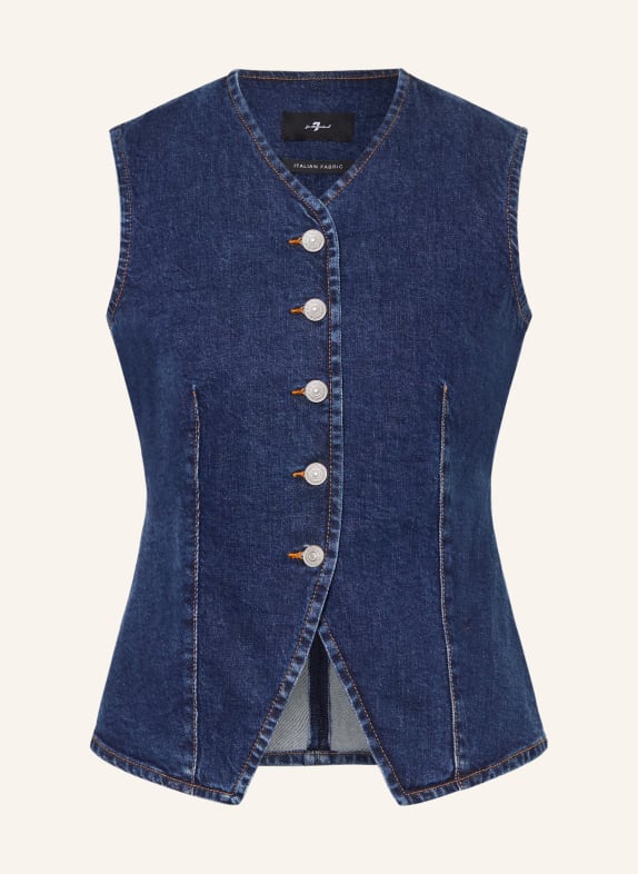 7 for all mankind Denim vest DARK BLUE