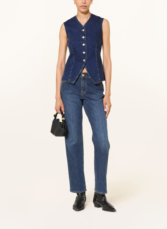 7 for all mankind Gilet en jean BLEU FONCÉ