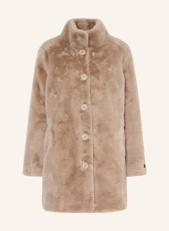 RINO & PELLE Manteau en fausse fourrure NONNA ÉCRU