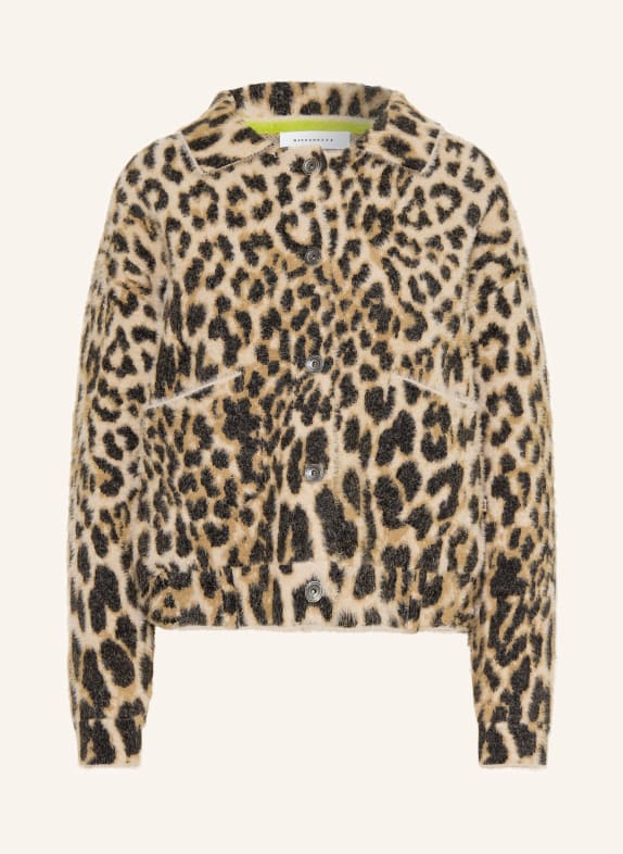 RINO & PELLE Strickjacke BUBBLY HELLBRAUN / BRAUN / SCHWARZ