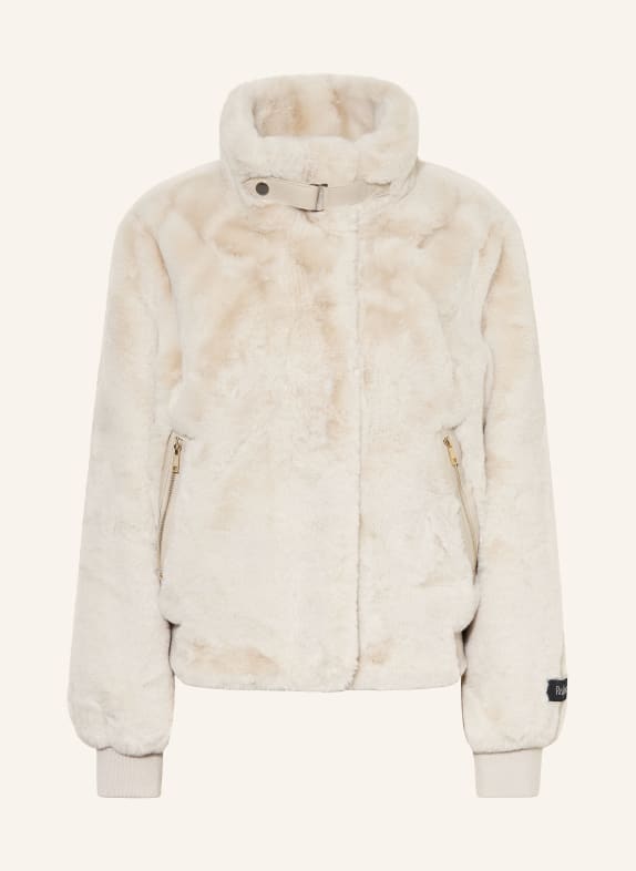 RINO & PELLE Veste en fausse fourrure GRIS CLAIR