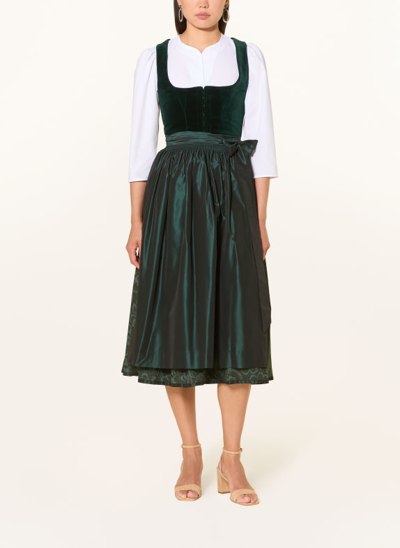 Johann & Johanna Dirndlblouse met 3/4-mouwen WIT