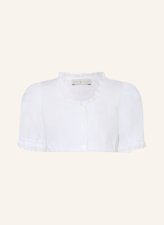 Johann & Johanna Dirndl blouse with lace WHITE