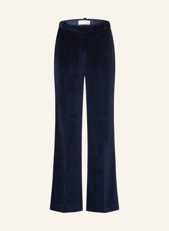 CIRCOLO 1901 Velvet wide-leg trousers DARK BLUE