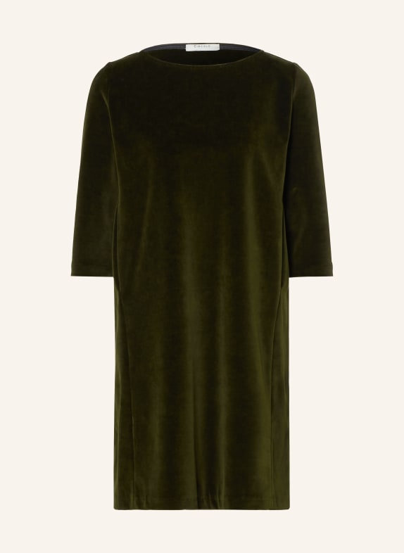 CIRCOLO 1901 Velvet dress with 3/4 sleeves DARK GREEN