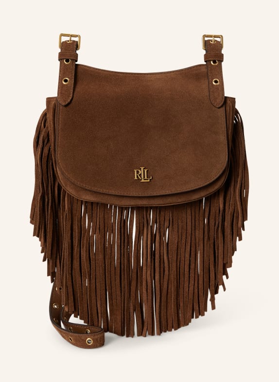 LAUREN RALPH LAUREN Umhängetasche MARCY BRAUN / GOLD