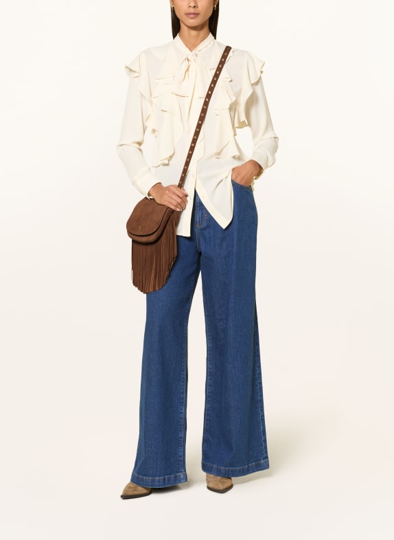 LAUREN RALPH LAUREN Umhängetasche MARCY BRAUN / GOLD