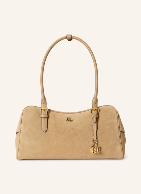 LAUREN RALPH LAUREN Schultertasche BEIGE / GOLD