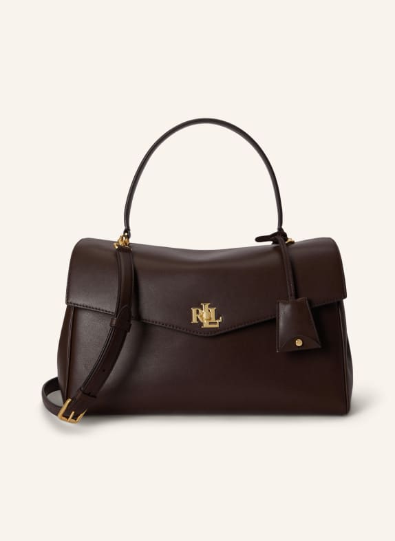 LAUREN RALPH LAUREN Umhängetasche FARRAH MEDIUM DUNKELBRAUN / GOLD