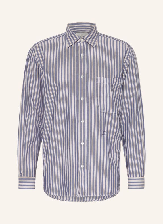 CLOSED Overhemd Comfort Fit LICHTBLAUW / BRUIN / CRÈME