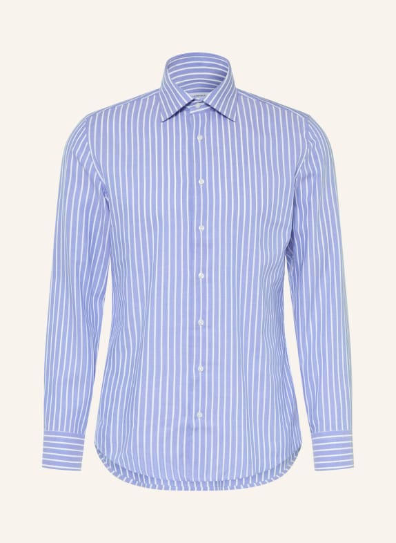 seidensticker Cămașă slim fit ALBASTRU / ALB