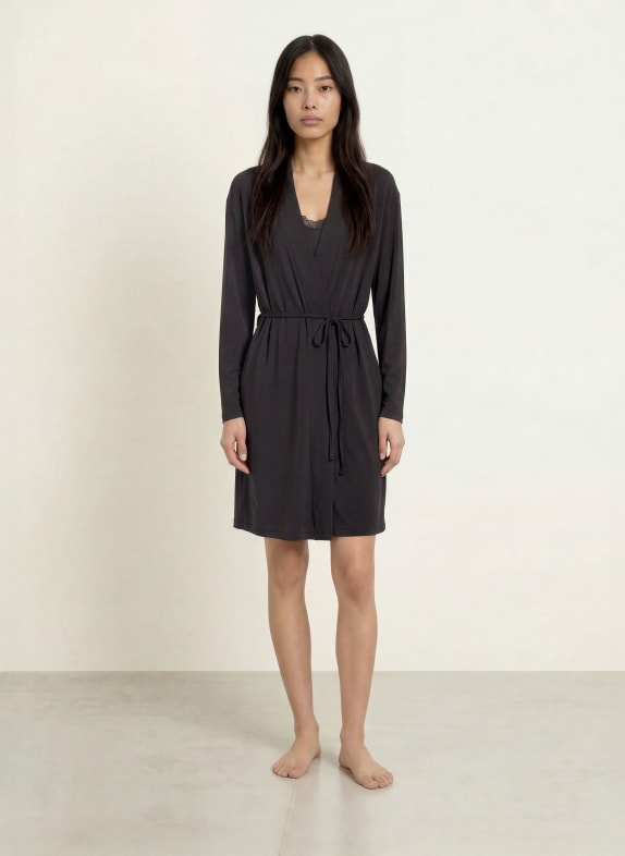 darling harbour Unisex-morgenkåbe BLACK