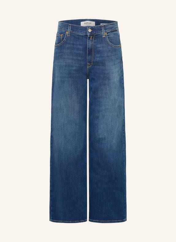 REPLAY Wide leg jeans CARY C009 MEDIUM BLUE