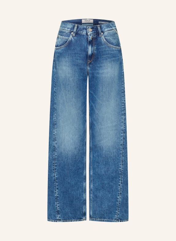REPLAY Wide Leg Jeans NARJA C009 MEDIUM BLUE