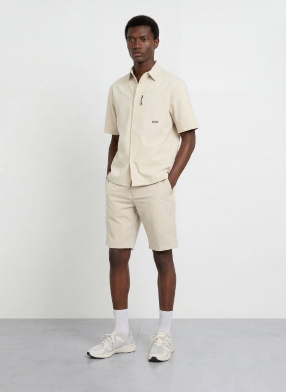 BOSS Overhemd NETWORK Comfort Fit BEIGE